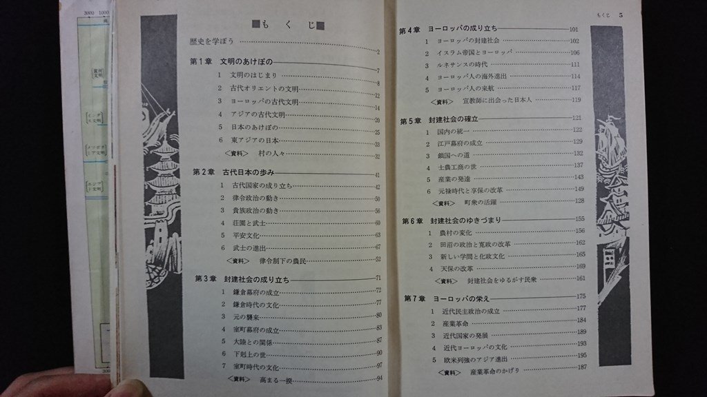 ｖ△*　昭和50年代教科書　中学生の社会科 日本の歩みと世界＜歴史＞　中教出版　昭和54年再版　中学校　古書/G05_画像2