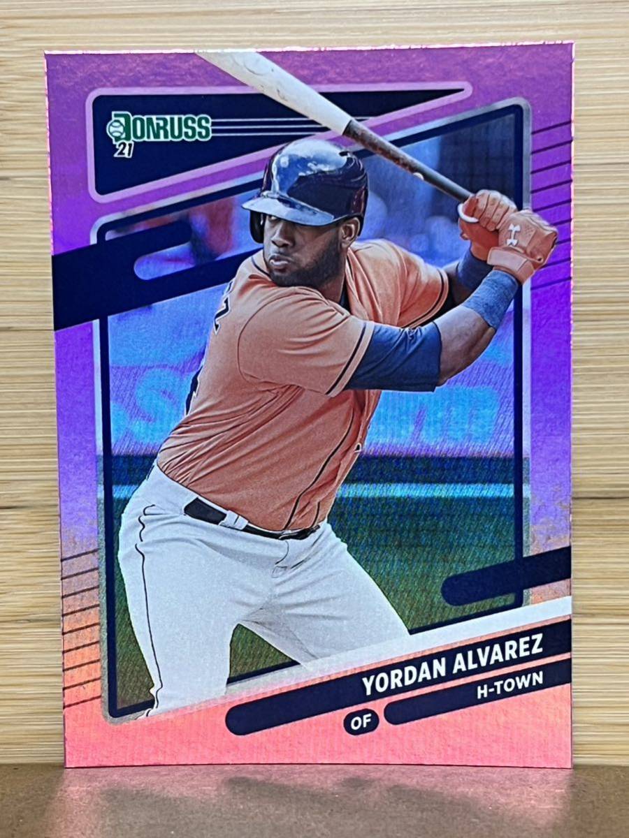 2021 Donruss ヨルダン・アルバレス Yordan Alvarez Pink Parallel #174_画像1