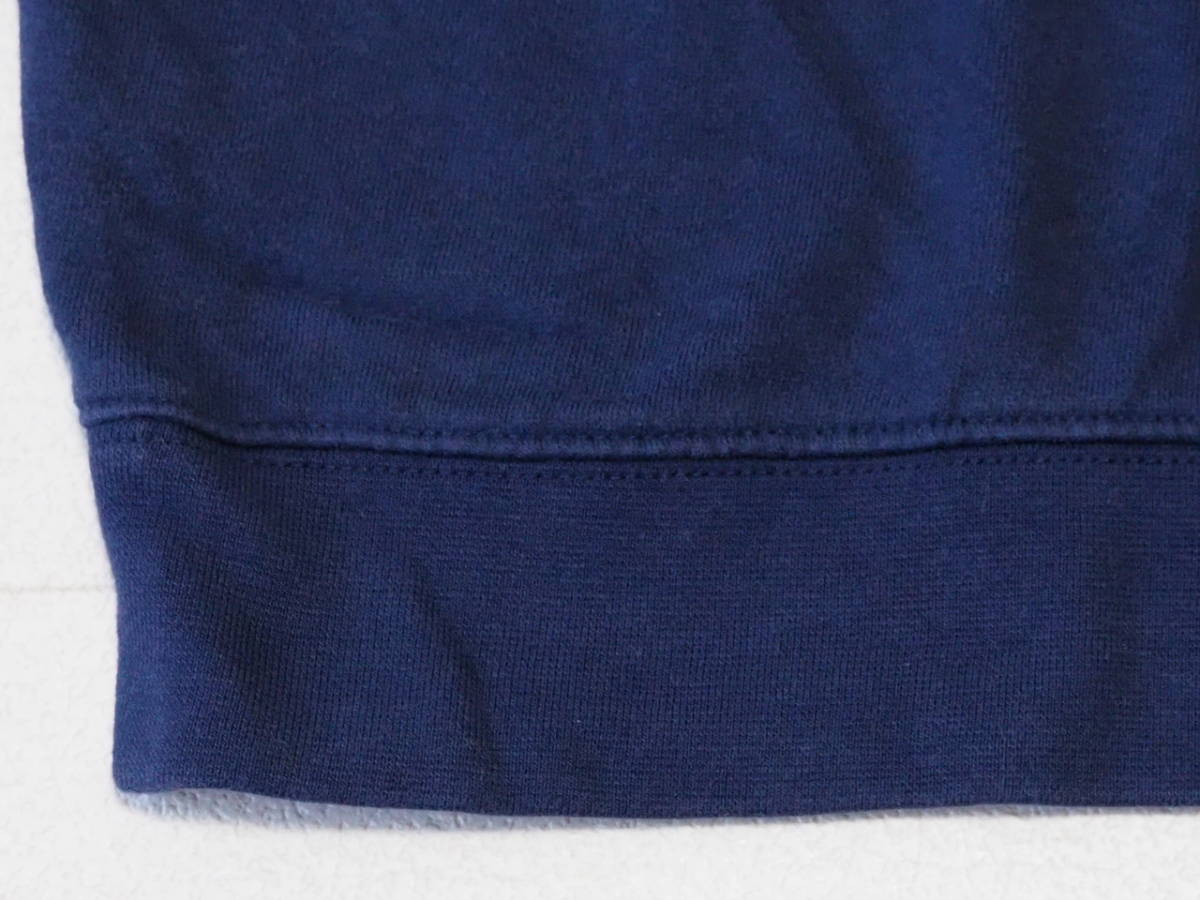 * бесплатная доставка * Mitchell&Ness Mitchell and nesUSA прямой импорт б/у одежда Logo обратная сторона ворсистый тренировочный футболка мужской S темно-синий tops б/у 