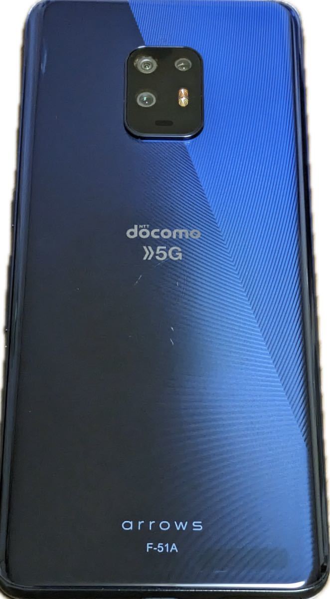 消費税無し arrows 5G F-51A ネイビーブラック 128 GB docomo Android