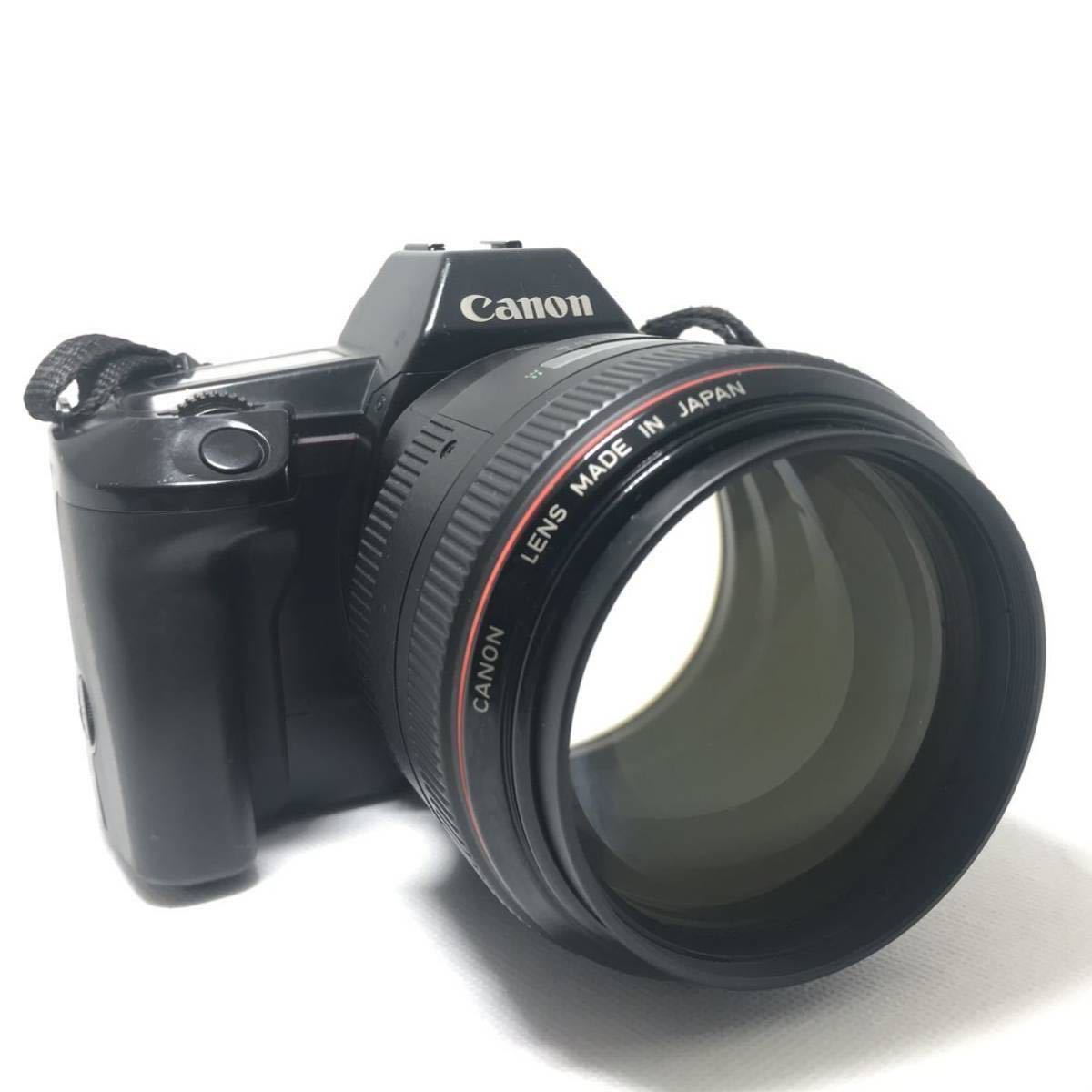 ☆カメラレンズ　Canon Lens EF 85mm 1:1.2　☆カメラ本体　Canon EOS RT 　キャノン　ジャンク扱い_画像1