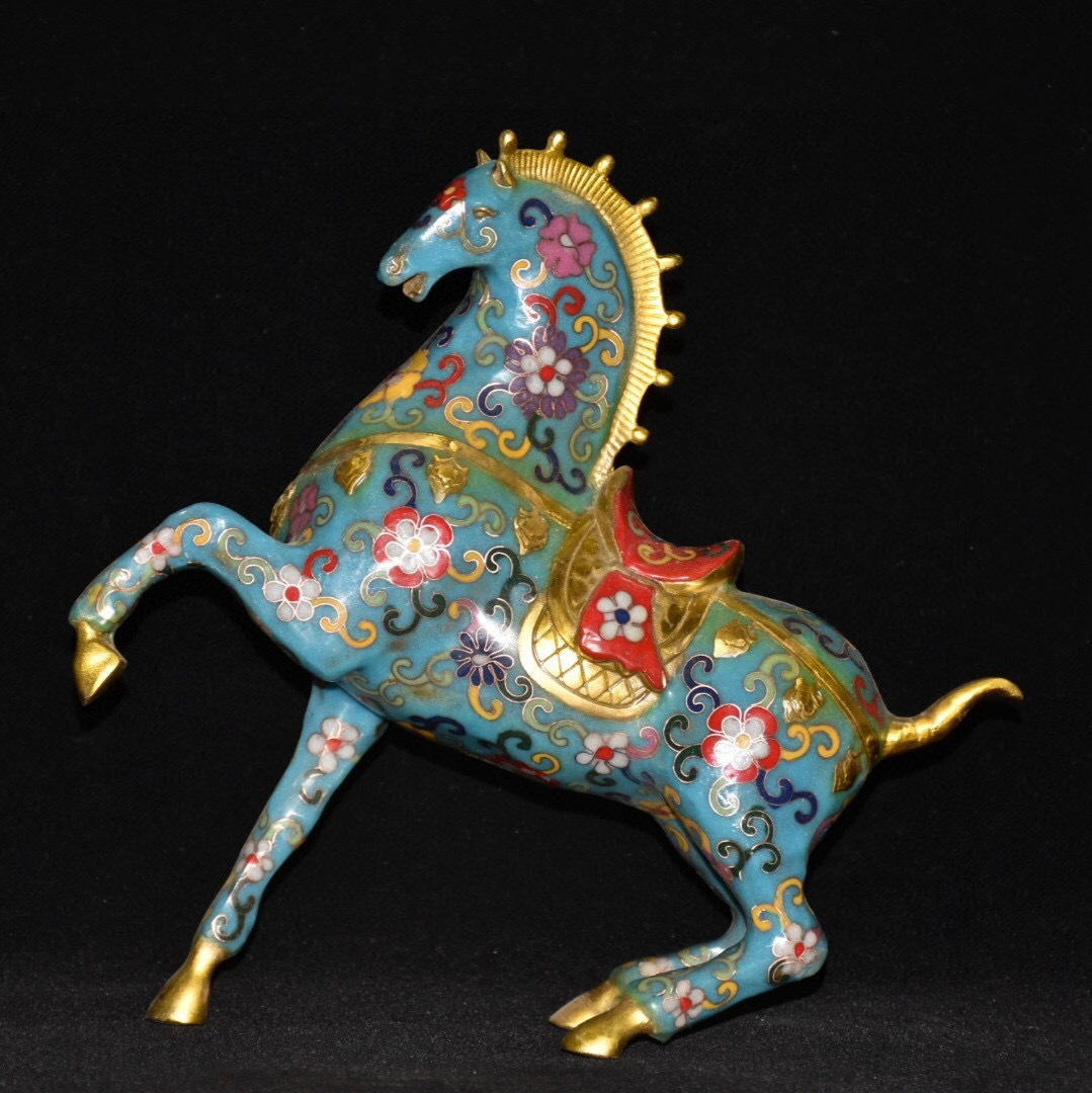 館蔵珍品 銅製 塗金 景泰藍 琺瑯彩 宗喀巴像』置物 賞物 貴重物品 収蔵 