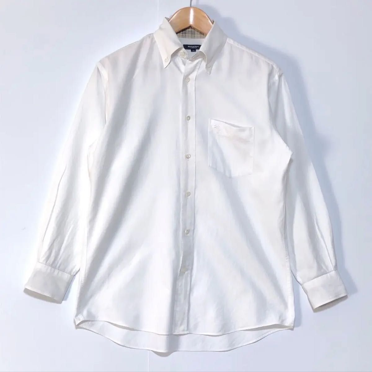 BURBERRY バーバリー シャツ 白 ホワイト ノバチェック 袖裏 M BURBERRY バーバリー シャツ 白 ホワイト ノバチェック 袖裏 M