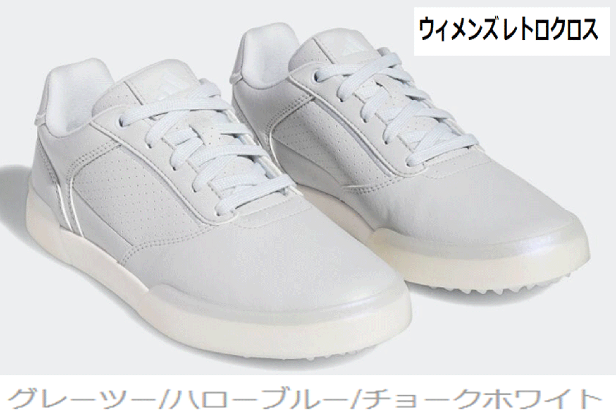 海外個人輸入 新品■アディダス■2023.2■ウィメンズ レトロクロス スパイクレス■GV6916■グレーツー/ハローブルー/チョークホワイト■23.0CM■ 23.0cm
