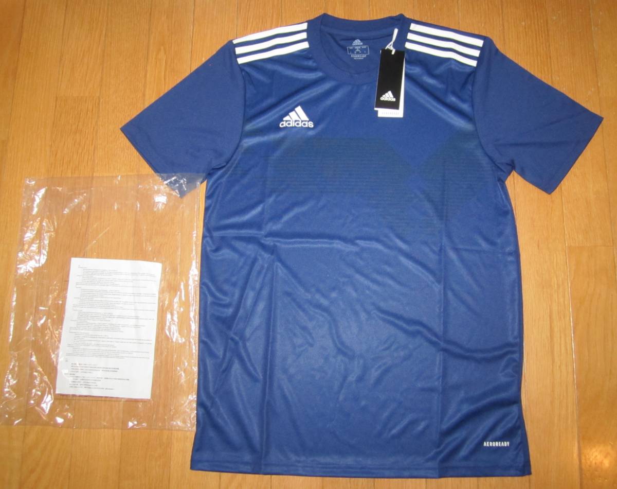 新品タグ付き未開封！adidas(アディダス)のトレーニングシャツ　　　　　L　ネイビー　半袖_画像2