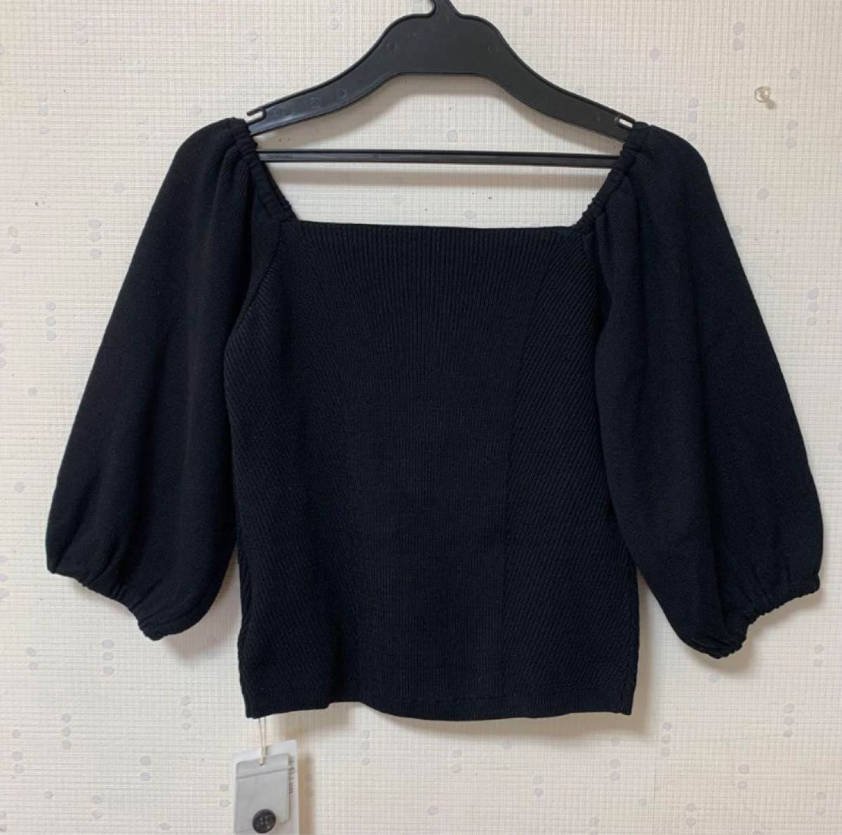 【新品】rienda  2WAYボリュームスリーブオフショルニットTOP (F)