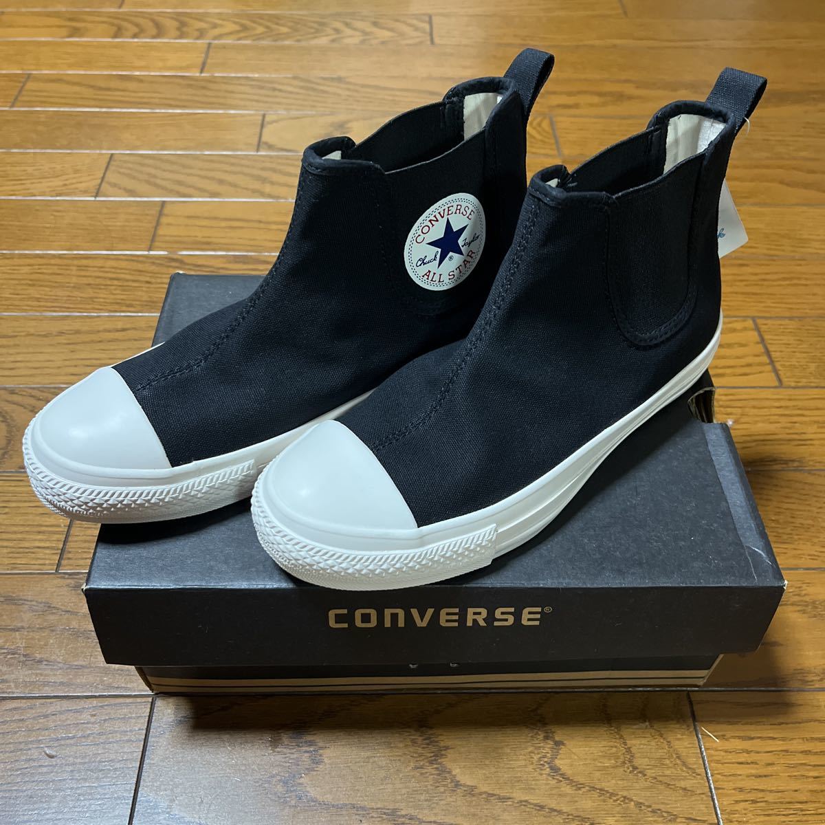 ② new goods Converse 25cm*US6.5 all Star black side-gore shoes * one Star Loafer all Star zipper Taylor Addict CONVERSE