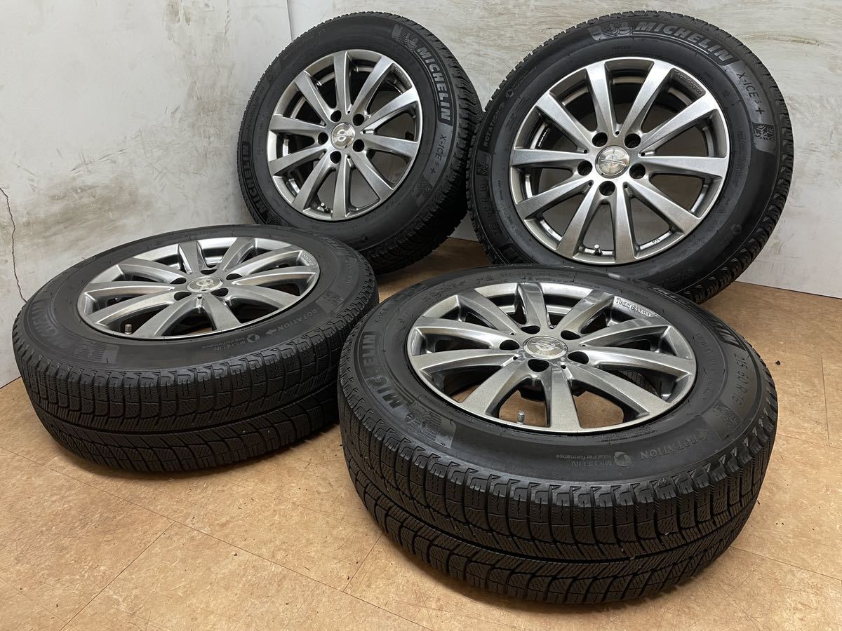 送料無料！美品！Team スパルコ 16インチ 7J +37 PCD112 ミシュラン 215/60R16 VW フォルクスワーゲン ティグアン 5N アウディ Q3 8V 4本_画像1