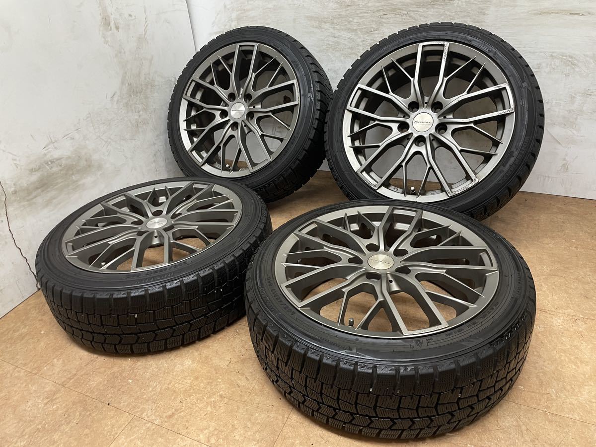 送料無料！溝たっぷり！EURO BAHN 17インチ 7J +54 PCD112 5H ダンロップ 205/45R17 BMW MINI ミニクーパー F55 F56 F57 4本セット_画像1