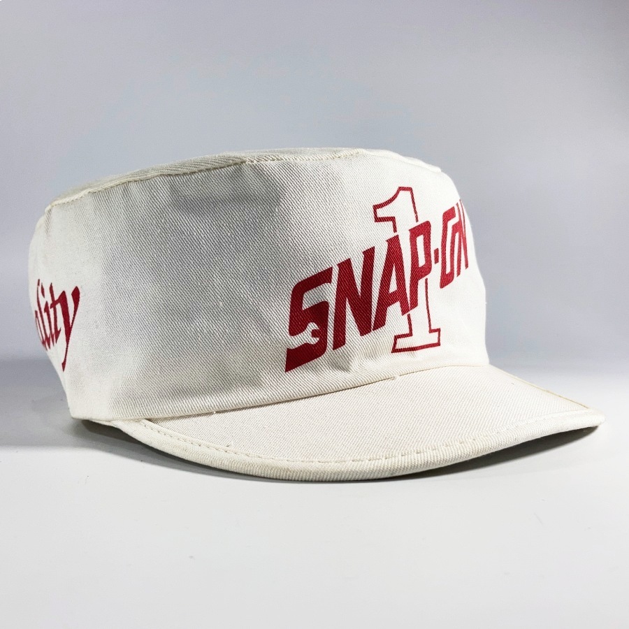 1980's スナップオン Snap-on コットン ワーク キャップ 帽子 工具 メーカー ハーレー チョッパー ボバー ガレージ ホットロッド メッシュ_画像1
