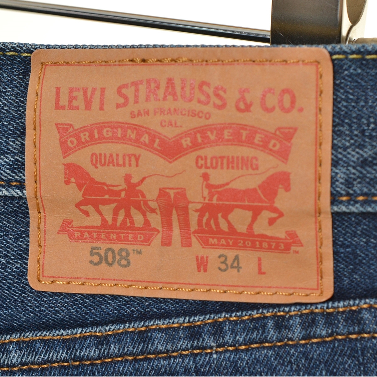 ●483397 LEVI'S リーバイス ●デニムパンツ ジーンズ 508 サイズW34 メンズ インディゴブルー_画像3