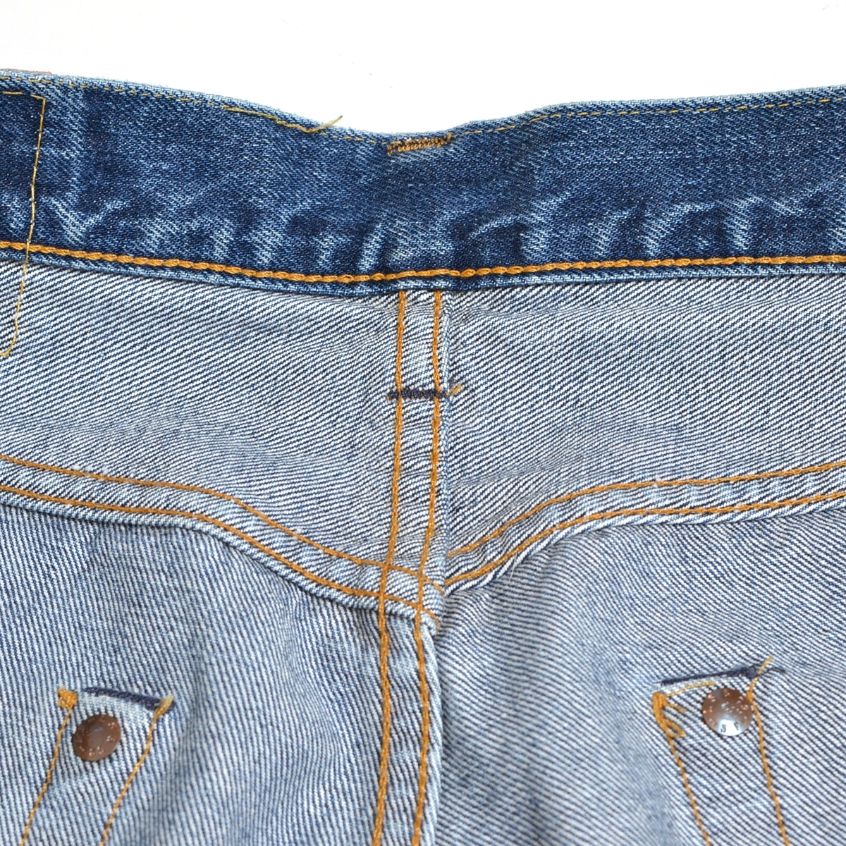 ●484968 LEVI'S ●セルビッジ デニムパンツ ジーンズ 90s 501XX バレンシア工場 501-0003 サイズW29 98年製 ボタン裏555 メンズ USA製_画像9