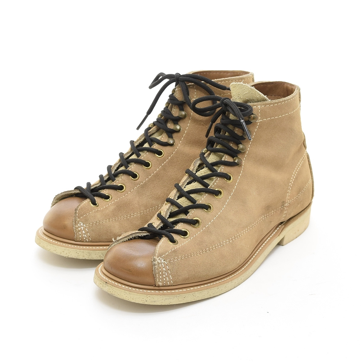 ●489012 GEORGIA BOOT ジョージアブーツ ●モンキーブーツ 70s ヴィンテージ サイズ7.5/25.5cm 70年代 メンズ ベージュ