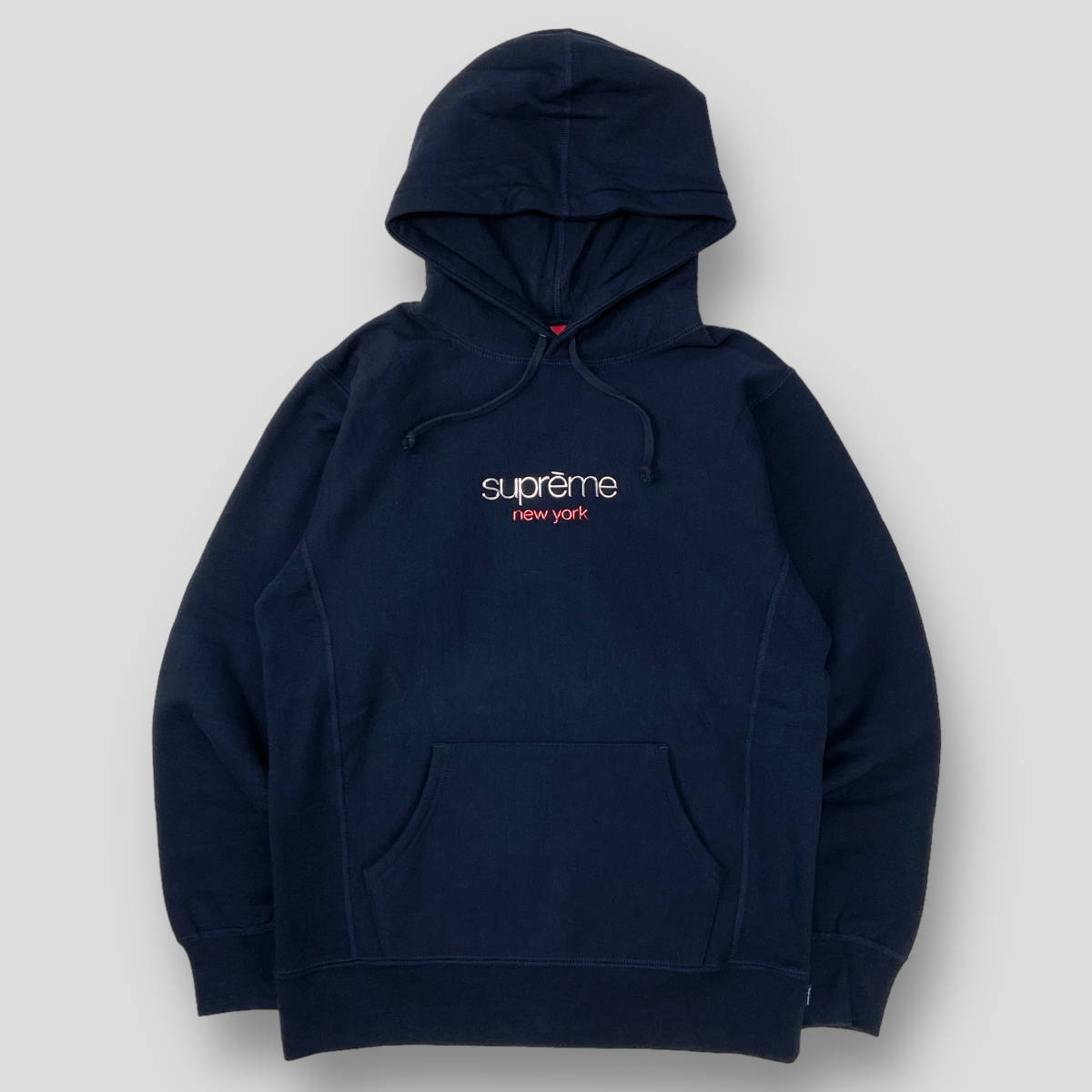 supreme classic logo パーカー L シュプリーム-