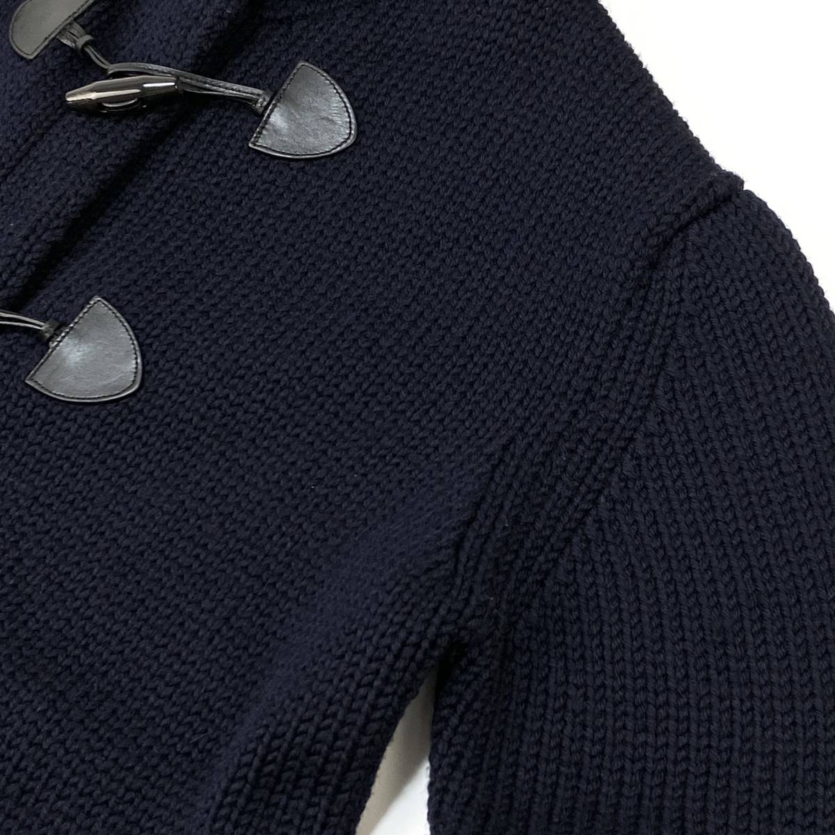 極美品 PRADA / プラダ イタリア製 ウールニットダッフルコート AMA2