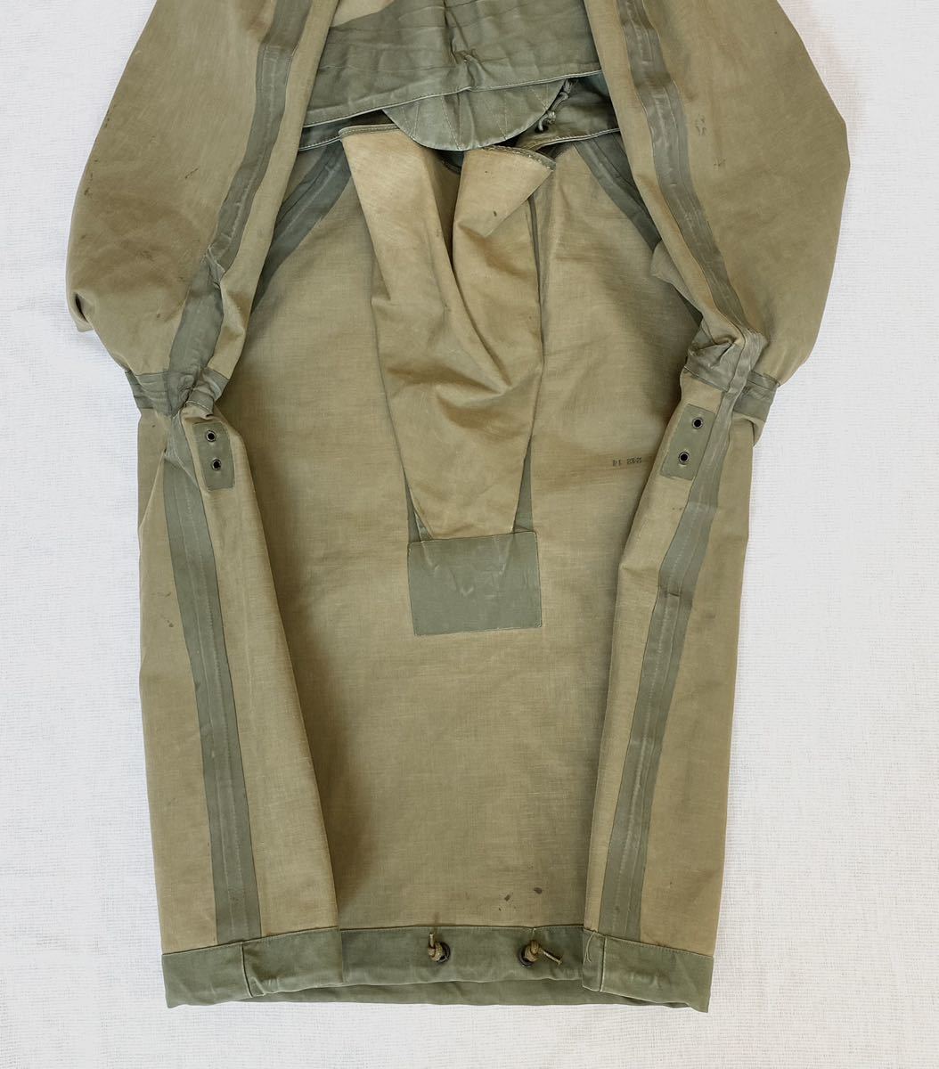 ★美品 40s U.S.NAVY レインパーカー 希少SizeS 米軍実物 ビンテージ★_画像8