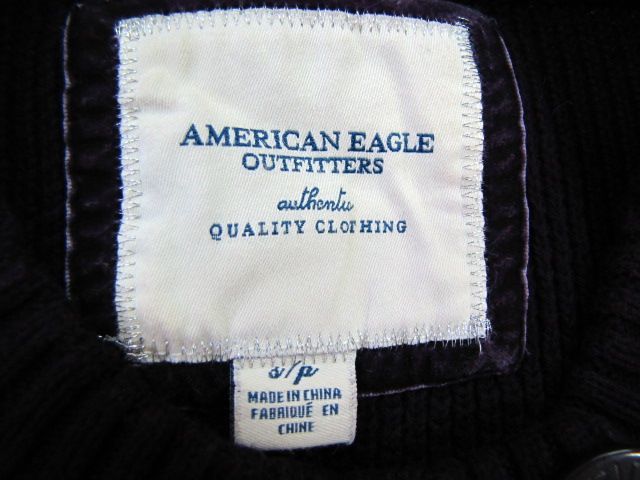 F991＊AMERICAN EAGLE 　アメリカンイーグル　ニットカーディガン　Sサイズ　コットン_画像2