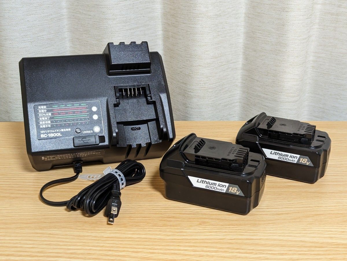 京セラ 充電器 BC-1800L 2個 + バッテリー B-1860LA 4個 セット 京セラ 充電器 BC-1800L 2個 + バッテリー B-1860LA 4個 セット