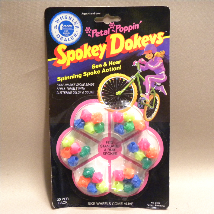 【未開封 新品】1980年代 当時物 スポーク アクセサリー Spokey Dokeys ( 古い 昔の ビンテージ レトロ 自転車 飾り デコレーション )の画像1