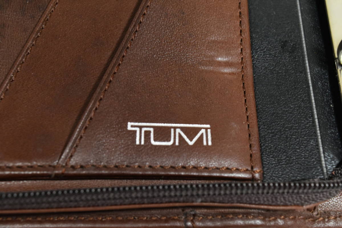 TUMI　トゥミ　レザー　ポートフォリオ　リング　バインダー　書類ケース_画像5