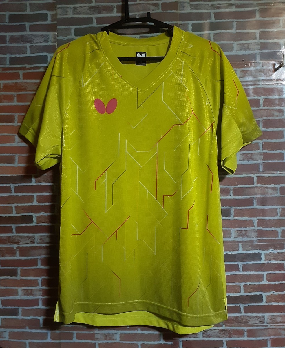  настольный теннис бабочка рубашка желтый цвет M