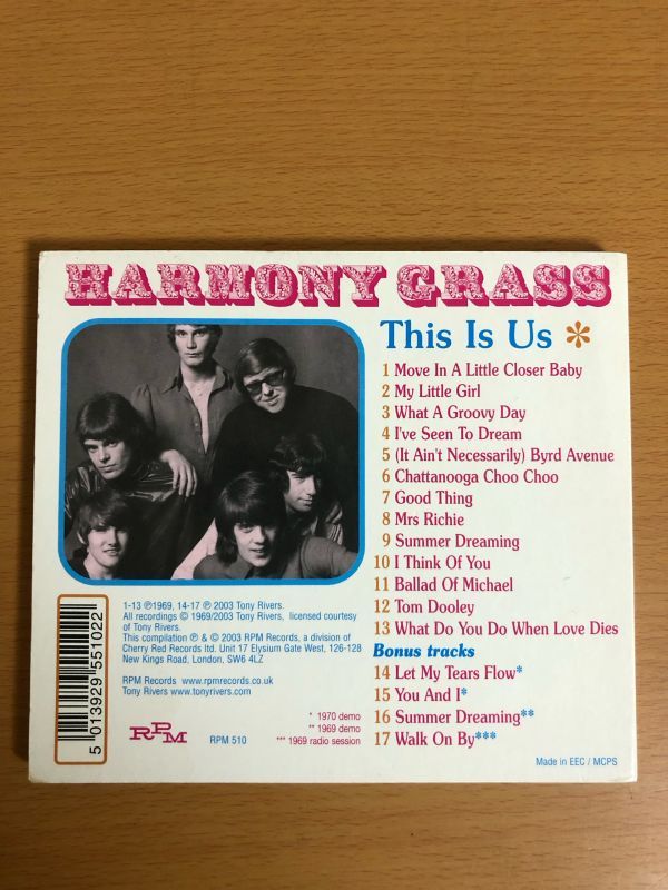 【送料160円】HARMONY GRASS This is Us ハーモニー・グラス 紙ジャケ RPM510の画像2