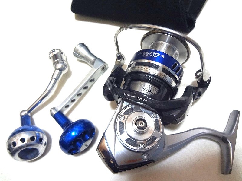 ダイワ 10ソルティガ 4500H、MCワークス BBパワーハンドルセット ダイワ 10ソルティガ 4500H、MCワークス BBパワーハンドルセット