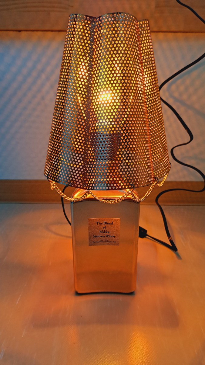 未使用品 ランプ ニッカポッカ ニッカウヰスキー ブレンド オブ ニッカ 電気スタンド インテリア 照明 動作品