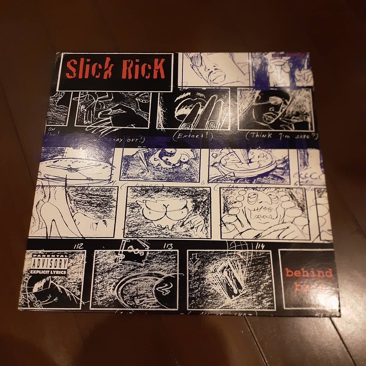 SLICK RICK / BEHIND BARS /LP/PETE ROCK/LARGE PROFESSOR/WARREN G/RAGGA HIP HOP/レゲエ ネタ/90年代ヒップホップ _12インチのジャケットに入ってます。。