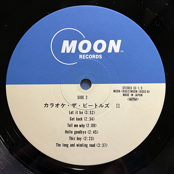 Beatle Come Back Beats / Karaoke The Beatles Vol.2 [Moon Records MOON-18002] 国内盤 カラオケ_画像6