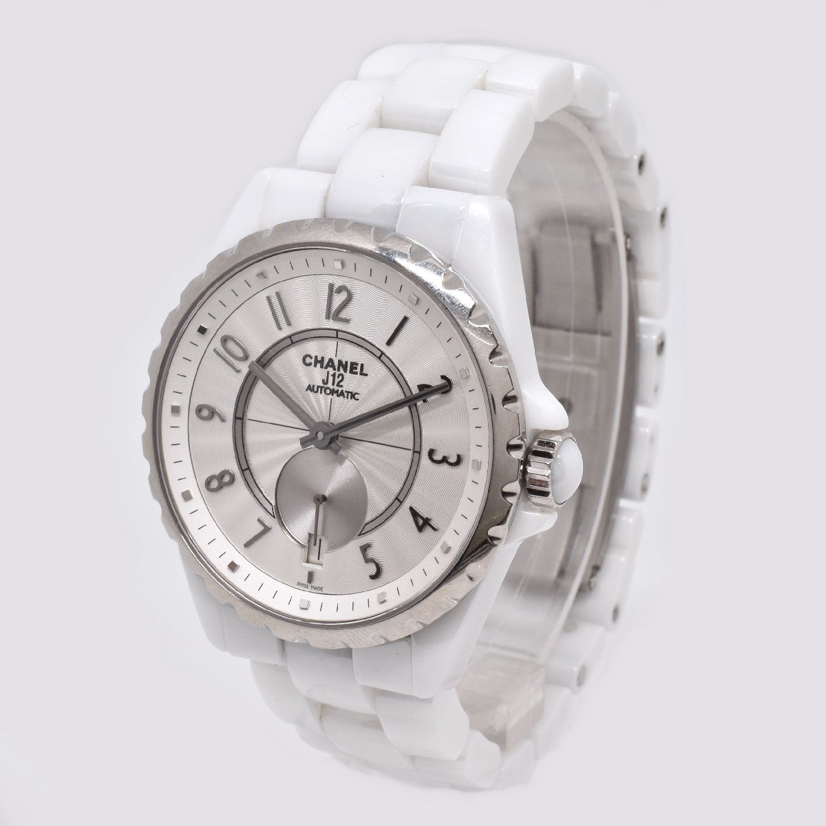 Chanel J12 H1008 White Ceramic Chronograph 41mm Automatic Date