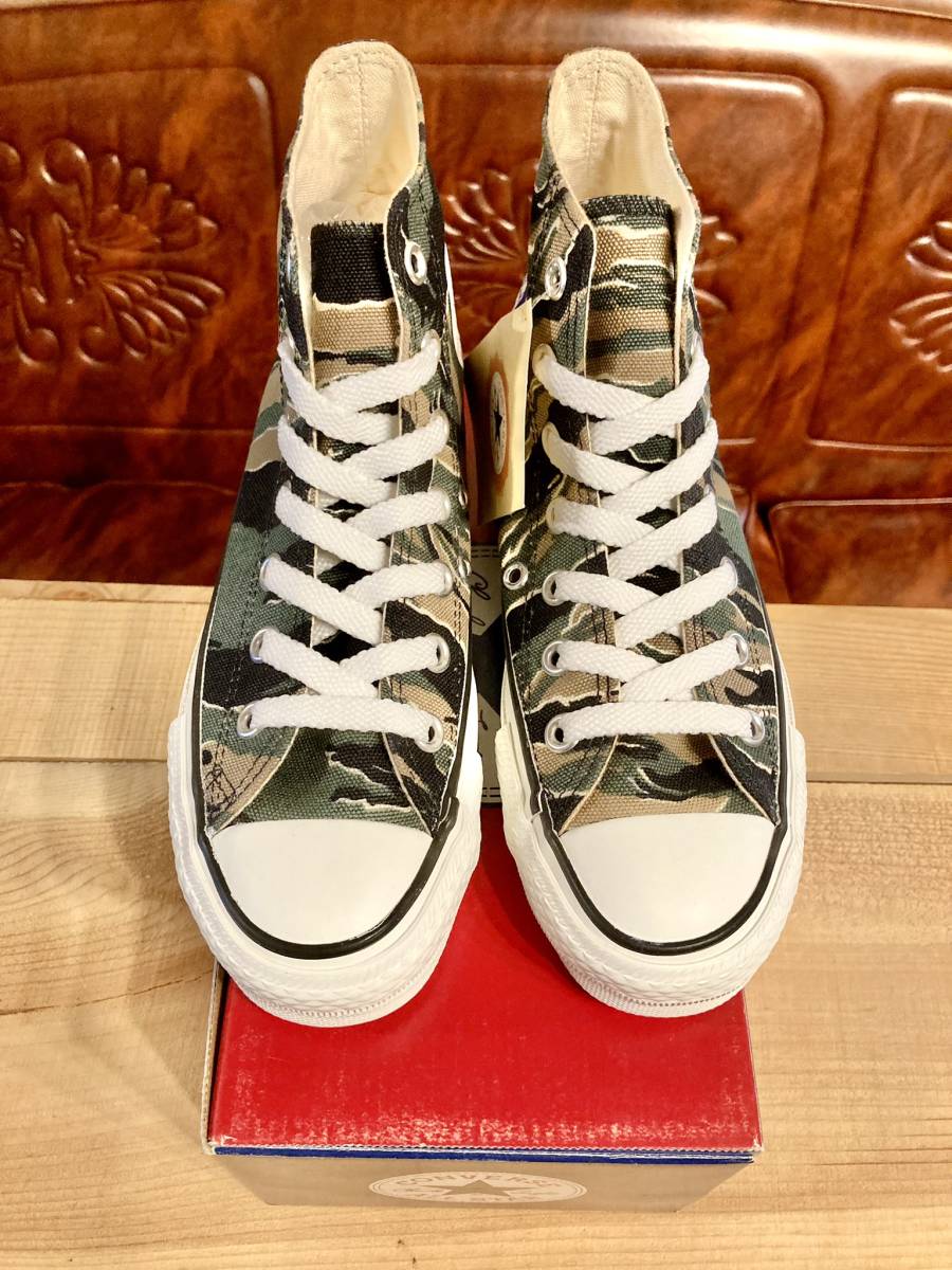 ★☆希少レア!!converse ALL STAR HI タイガー カモフラ柄 緑 3.5 22.5cm コンバース オールスター 迷彩 ハイカット ビンテージ 239☆★_画像4