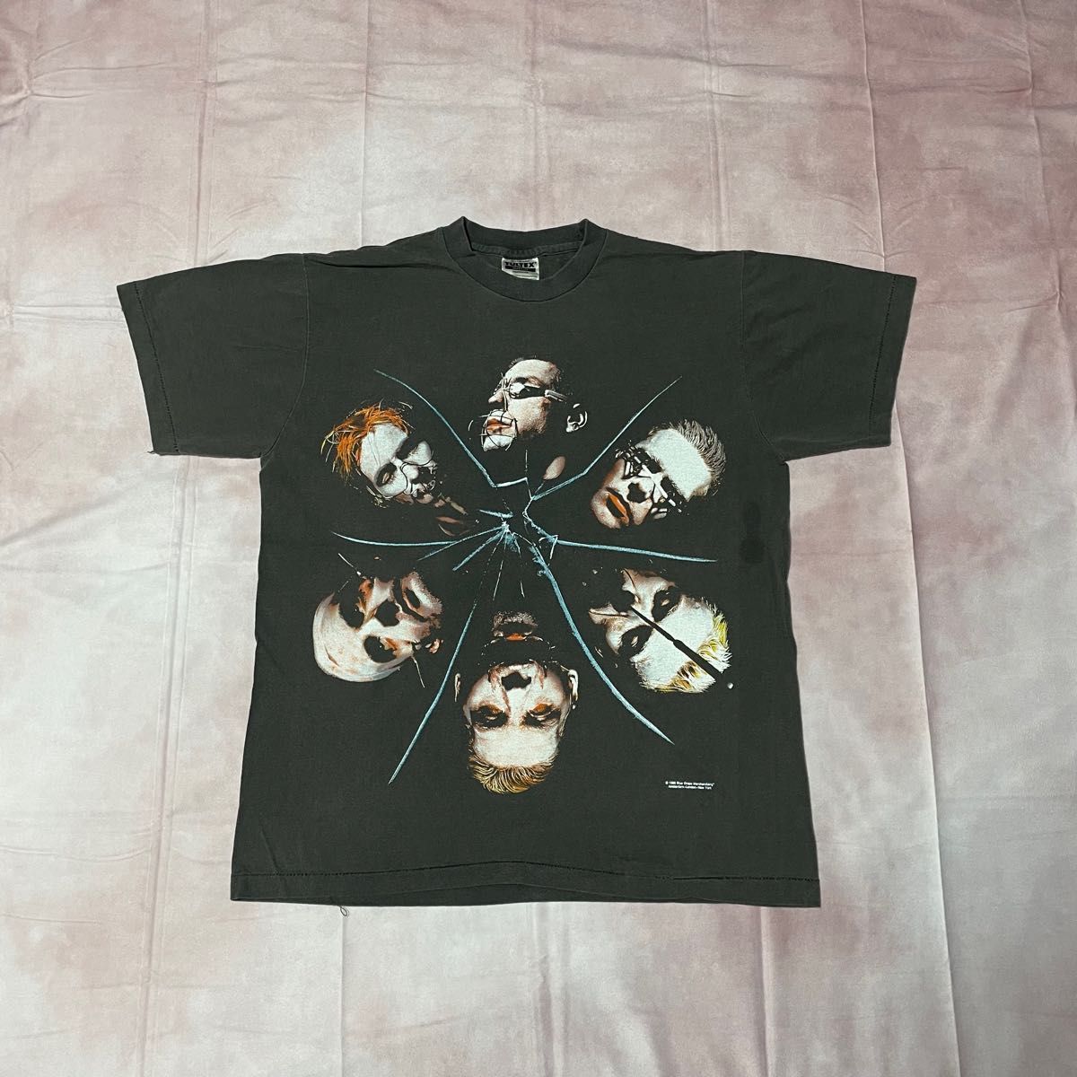 90s Rammstein ラムシュタイン メタルロックバンド bio Tシャツ L