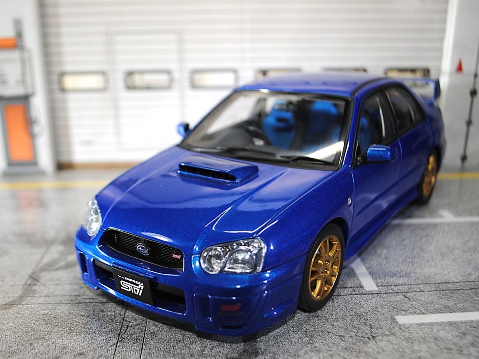 1/18 AUTOart オートアート SUBARU IMPREZA WRX STI BLUE スバル インプレッサ 涙目