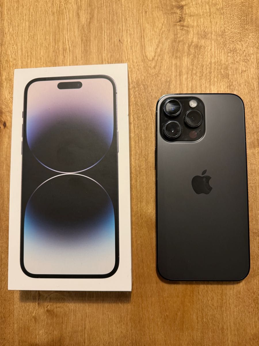 iPhone14 pro max 128GB スペースブラック SIMフリー美品 箱付き apple