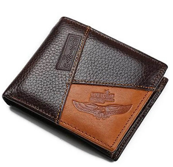 Gubinu メンズ 本革 財布 コインポケット付き 高品質 レザーウォレット 二つ折財布_画像1
