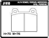 ACRE アクレ ブレーキパッド リアルレーシング フロント用 911 (930) スピードスター カブリオレ 9114K S59～H1 3.2L_画像2