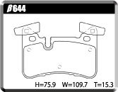 ACRE アクレ ブレーキパッド レーシングプロ 前後セット Eクラス (W212) E63 AMG 212077 H21.8～H23.11 FR 6.3L フロント6pot リア4pot_画像3