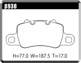 ACRE アクレ ブレーキパッド レーシングプロ 前後セット 911 (991) ターボ/ターボS 991H2 991J2 H27.12～R1.7 4WD 3.8L_画像3