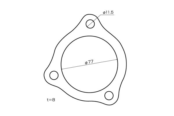 SARD サード マフラーパーツ 触媒ガスケット スープラ JZA80 H5.5～ 2JZ-GTE IN_画像1