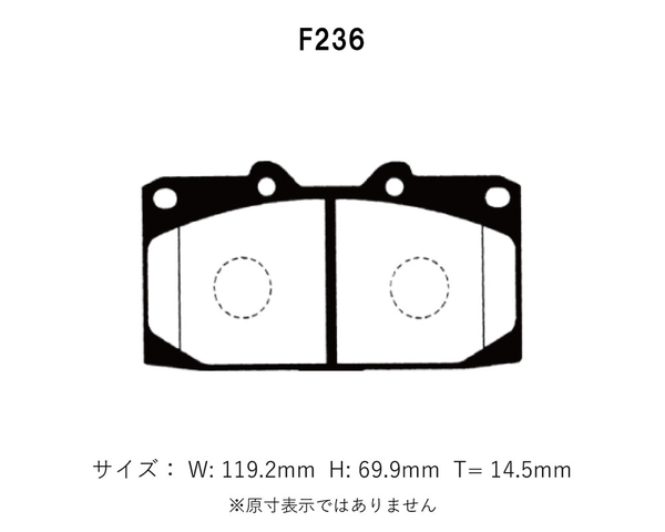 Project Mu プロジェクトミュー ブレーキパッド レーシングN+ フロント用 スカイラインGT-R BNR32 H1.8～H7.1 Brembo除く_画像2