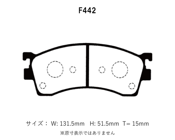 Project Mu プロジェクトミュー ブレーキパッド タイプHC+ 前後セット ファミリアS-ワゴン BJ5W H12.9～H15.10 4WD_画像2