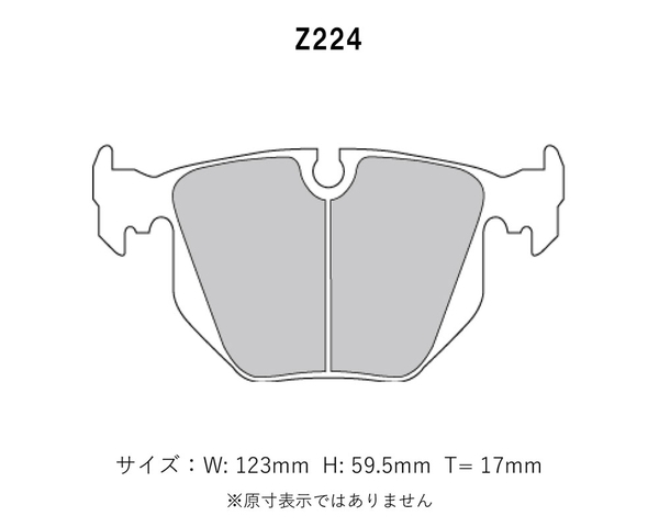 Project Mu プロジェクトミュー ブレーキパッド レーシング999 リア用 マセラティ ギブリ (II) 2.0/2.8 H7～H10 フロント4POT リア片押し_画像2