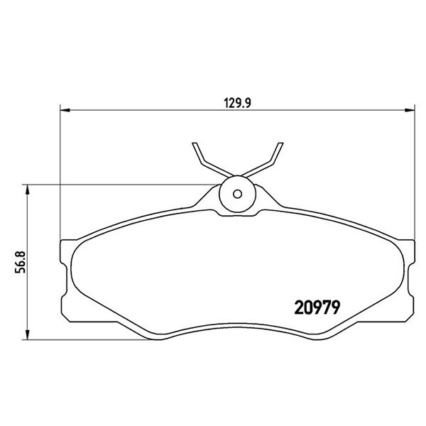 brembo ブレンボ ブラックブレーキパッド フロント用 フォルクスワーゲン ヴァナゴン 25MV T25 S63～H3 T3モデル (シンクロ除く)_画像3