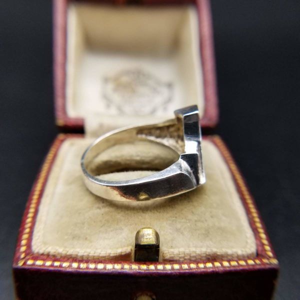 925 シルバー デザインリング 米国 ヴィンテージ リング 銀 指輪 彫金 ビンテージ S136_画像7