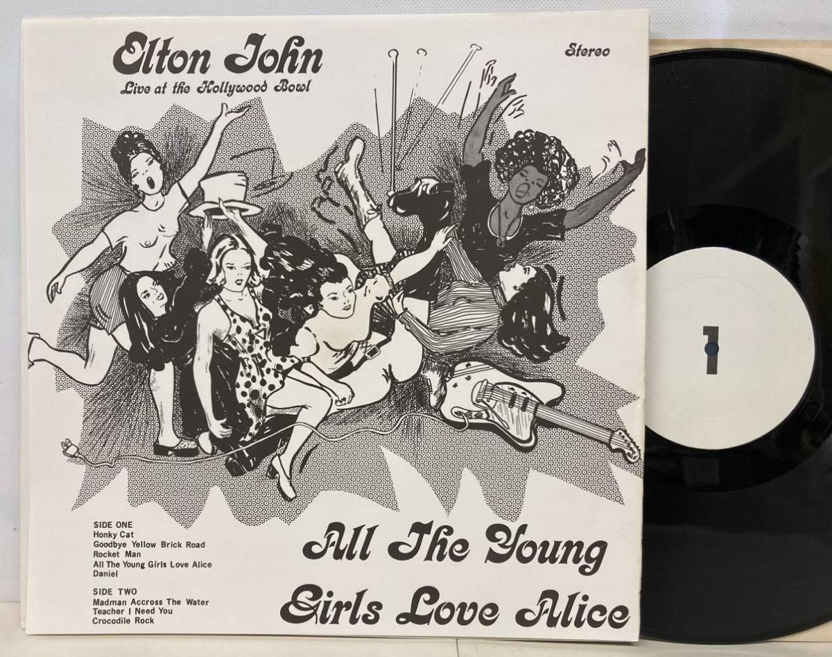 ●ELTON JOHN/ LIVE AT THE HOLLYWOOD BOWL-ALL THE YOUNG GIRLS LOVE ALICE (LP) BOOT LP (g323)_画像3