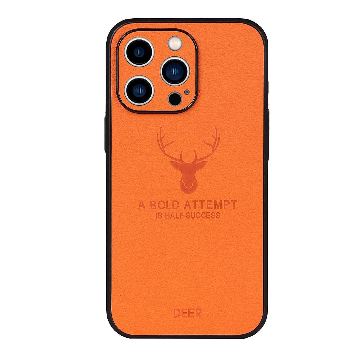 iPhonemini カバー ケース 鹿レザー 耐衝撃 オレンジ お洒落 スマホケース 高級感 薄型 高見え レザー 韓国