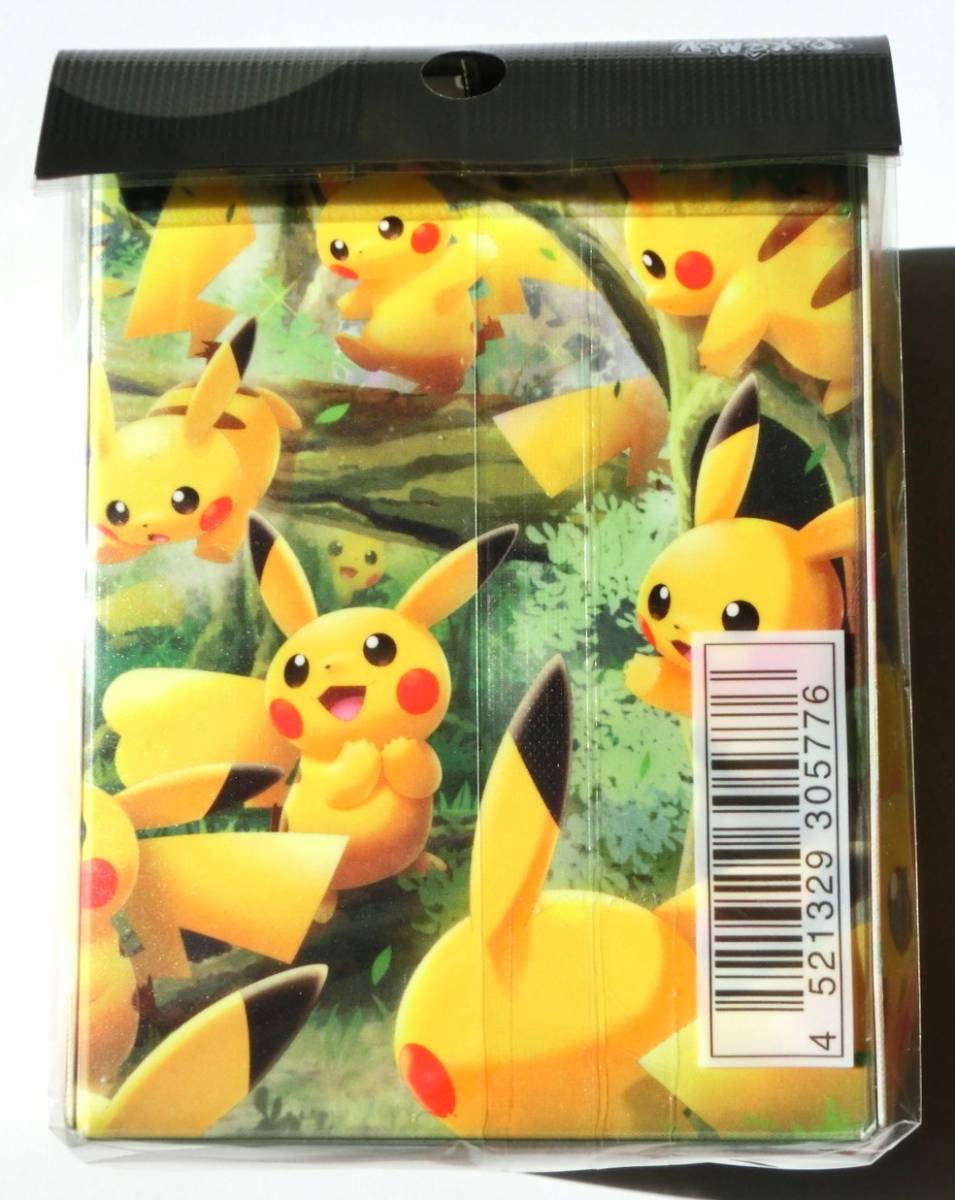 ポケモンカード ピカチュウの森 デッキシールド スリーブ デッキケース セット 新品未開封_画像4