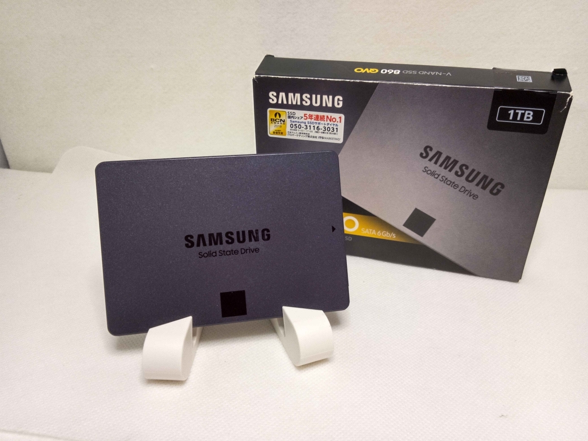 若者の大愛商品 QVO 860 SSD Samsung 1TB 中古品×1台 GB 1000.2 256GB