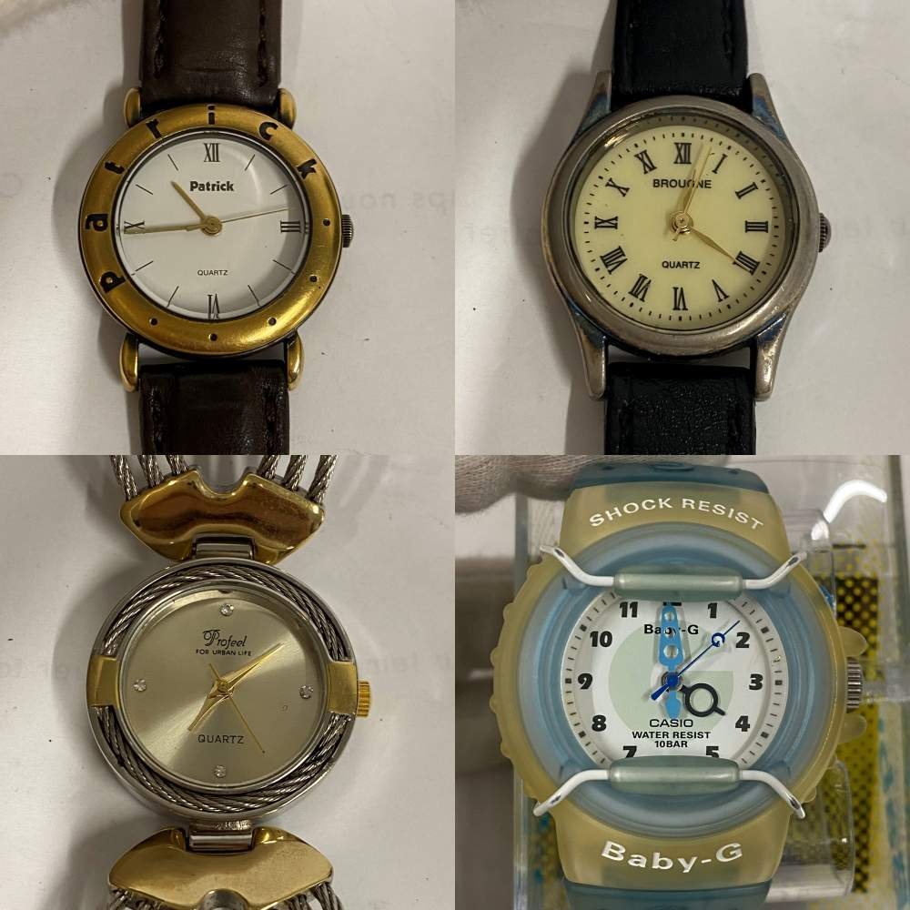 【まとめ】ジャンク品 腕時計 ＜時計＞ メンズ レディース ベルト SEIKO CASIO CITIZEN SWATCH BULOVA DIESEL RADO LONGINES 等_画像8